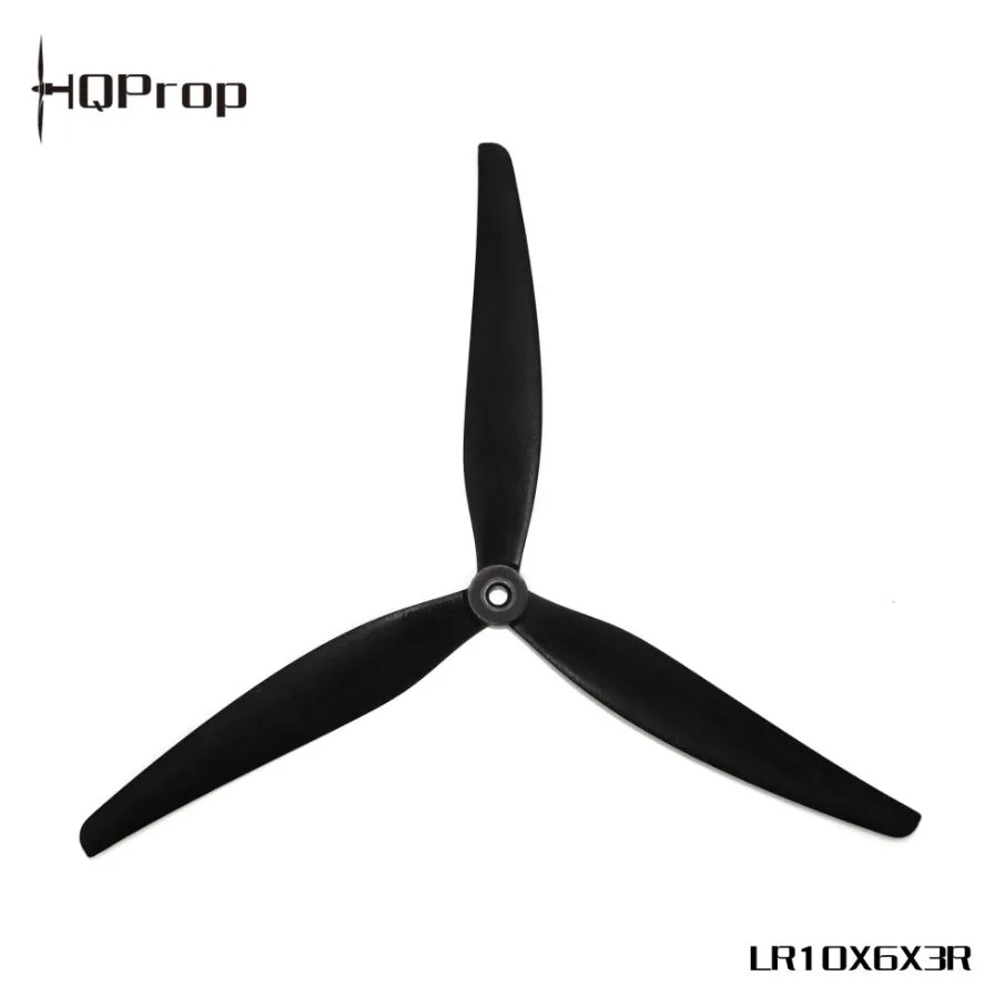 Śmigła HQProp LR10X6X3 Black-Glass Fiber Reinforced Nylon jedna para (1CW+1CCW)