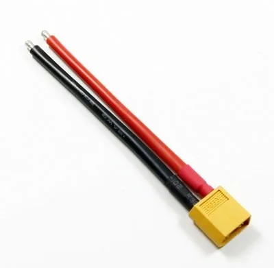 Wtyk XT60 męski z przewodem 12AWG 100mm