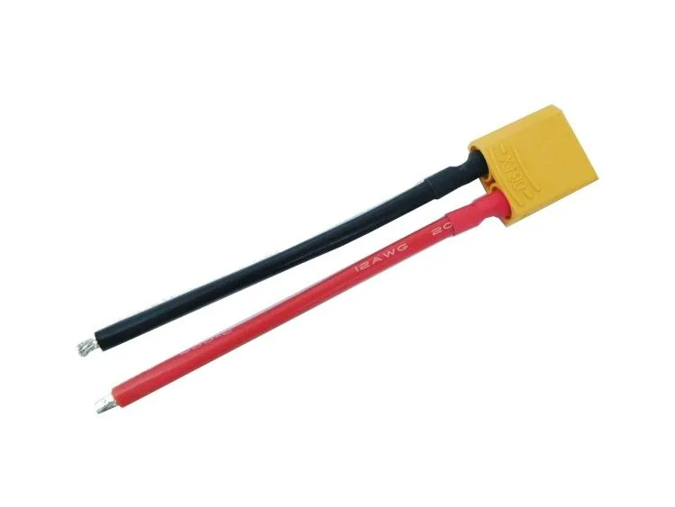 Wtyk XT90 z przewodem - męski (15cm)