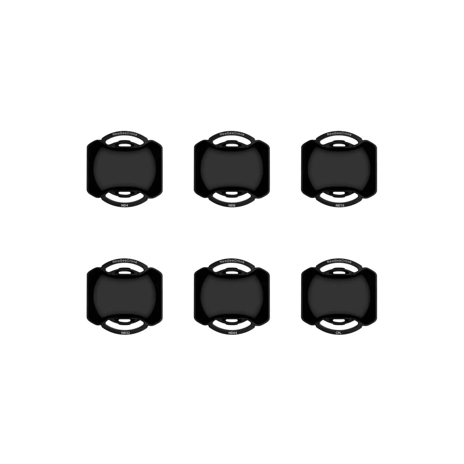 Zestaw filtrów NewBeeDrone dla DJI O4 Pro oraz Avata 2 ND4/ND8/ND16/ND32/ND64+CPL