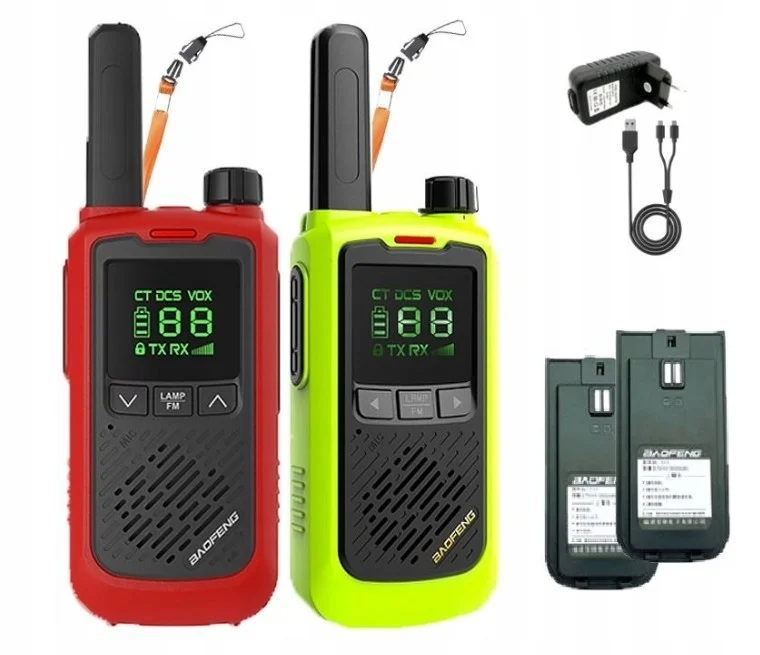 Radiotelefon krótkofalówka Baofeng BF-T17 czerwona