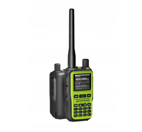 Radiotelefon krótkofalówka Baofeng UV-5R EU MINI USB-C VHF UHF Zielona - widok 2