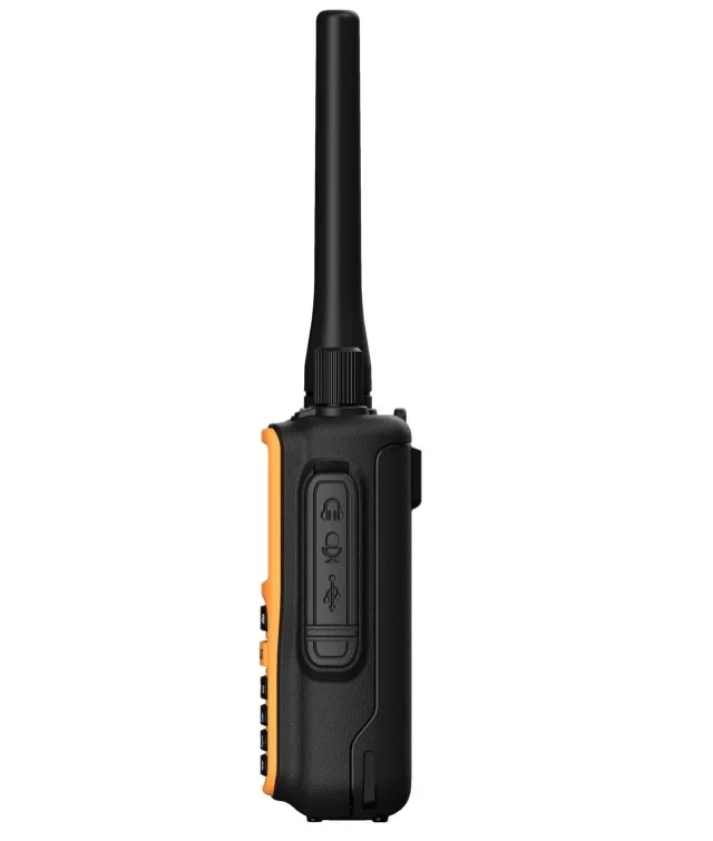 Radiotelefon krótkofalówka Baofeng UV-5R EU MINI USB-C VHF UHF Pomarańcz. - widok 3