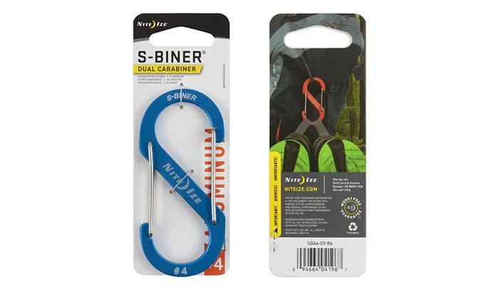 Karabińczyk Nite Ize S-Biner Aluminum Dual Carabiner #4 - Niebieski - SBA4-03-R6