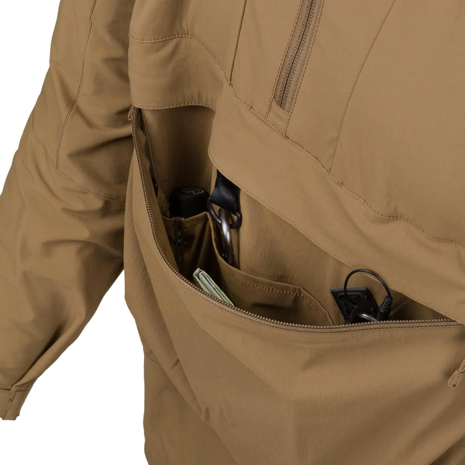Kurtka HELIKON Anorak MISTRAL Soft Shell Czarna (KU-MSL-NL-01) HELIKON-TEX - widok 6