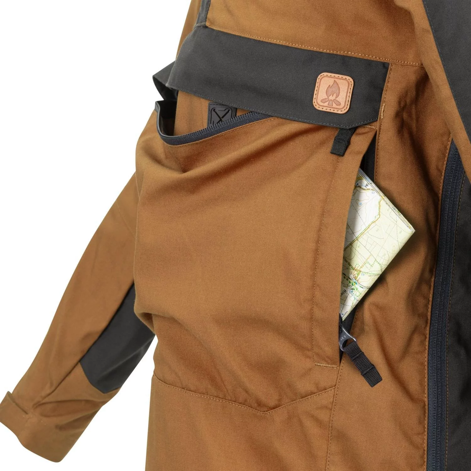 Kurtka HELIKON Anorak WOODSMAN DuraCanvas Coy/AshGrey (KU-WDN-DC-1185A) HELIKON-TEX - widok 4