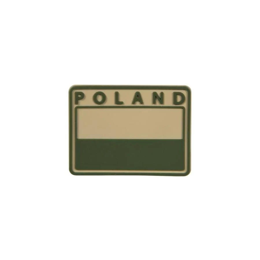 Emblemat Helikon FLAGA PL Gaszona POLAND – PVC - Beż-Khaki (OD-FP4-RB-13) HELIKON-TEX