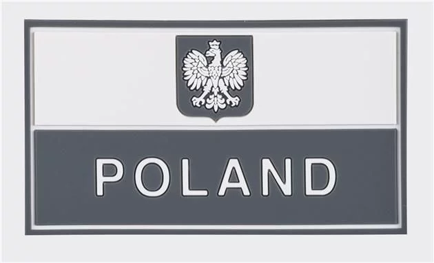 Emblemat Helikon Flaga PL z godłem (90 x 50 mm) - PVC - Szara (OD-P29-RB-19) HELIKON-TEX