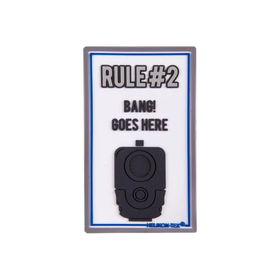 Emblemat Helikon "Rule#2" - PVC - Biały (OD-RL2-RB-20) HELIKON-TEX