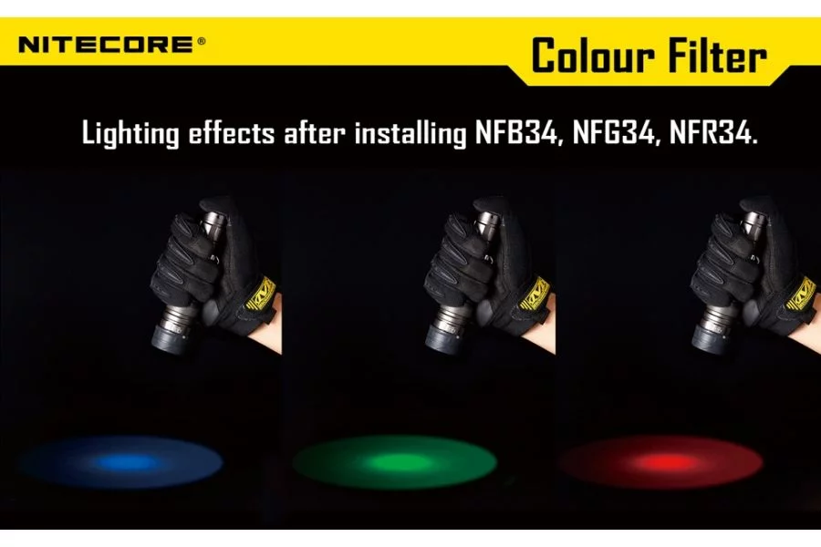 Filtr rozpraszający niebieski Nitecore NFB34 (LAT/NITECORE FILTR NFB34) - widok 3