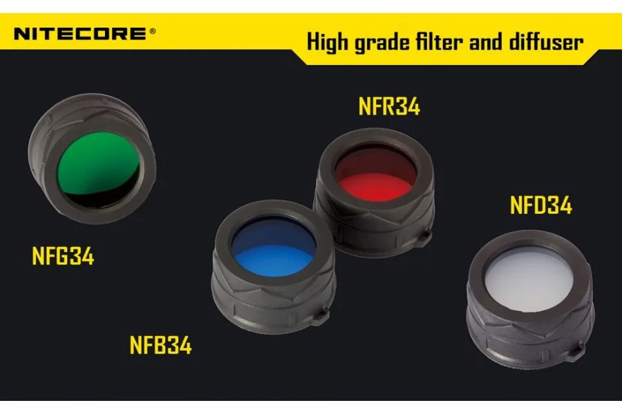 Filtr rozpraszający niebieski Nitecore NFB34 (LAT/NITECORE FILTR NFB34) - widok 2