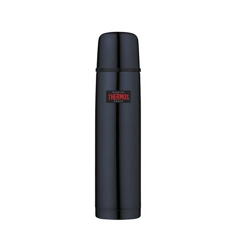 Termos z przyciskiem na nakrętce - 750 ml - z kubkiem THERMOS - ciemnoniebieski