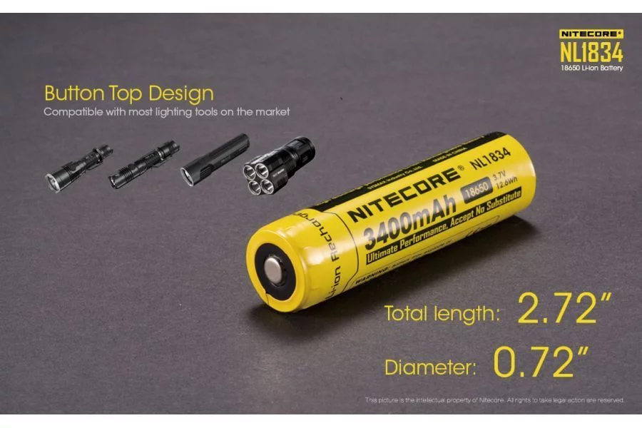 Akumulator Nitecore 18650 NL1834 3400mAh (LAT/NITECORE NL1834 18650) - widok 7