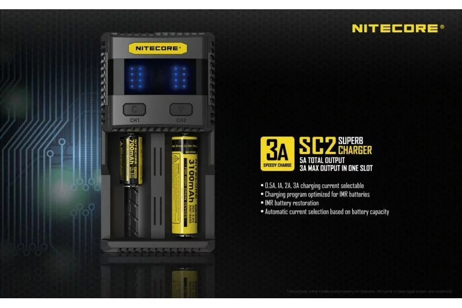 Ładowarka Nitecore SC2 (LAT/NITECORE SC2) - widok 6