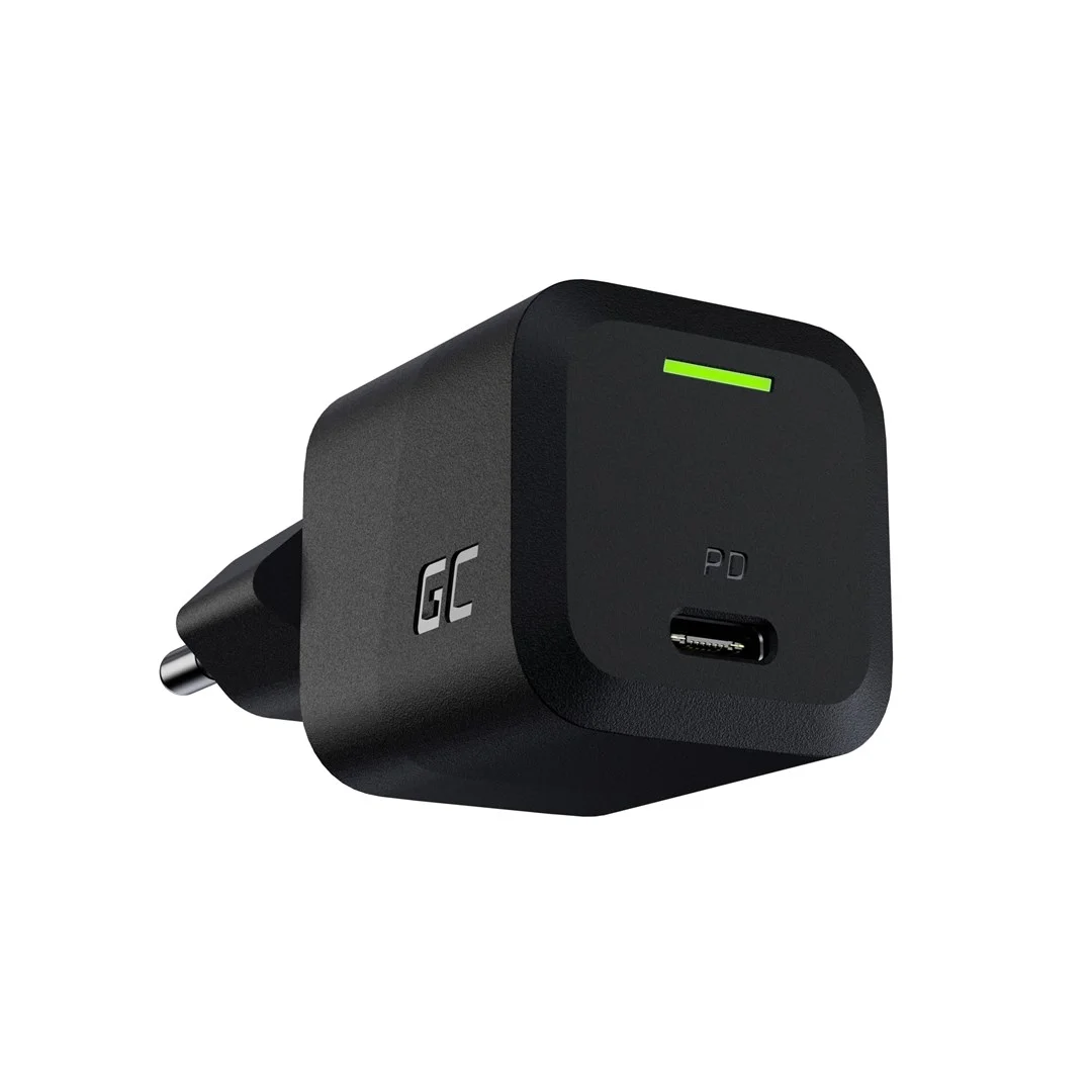 GREEN CELL ŁADOWARKA USB-C GAN GC POWERGAN 33W PD 3.0 QC 3.0 USB-C CZARNA - widok 3