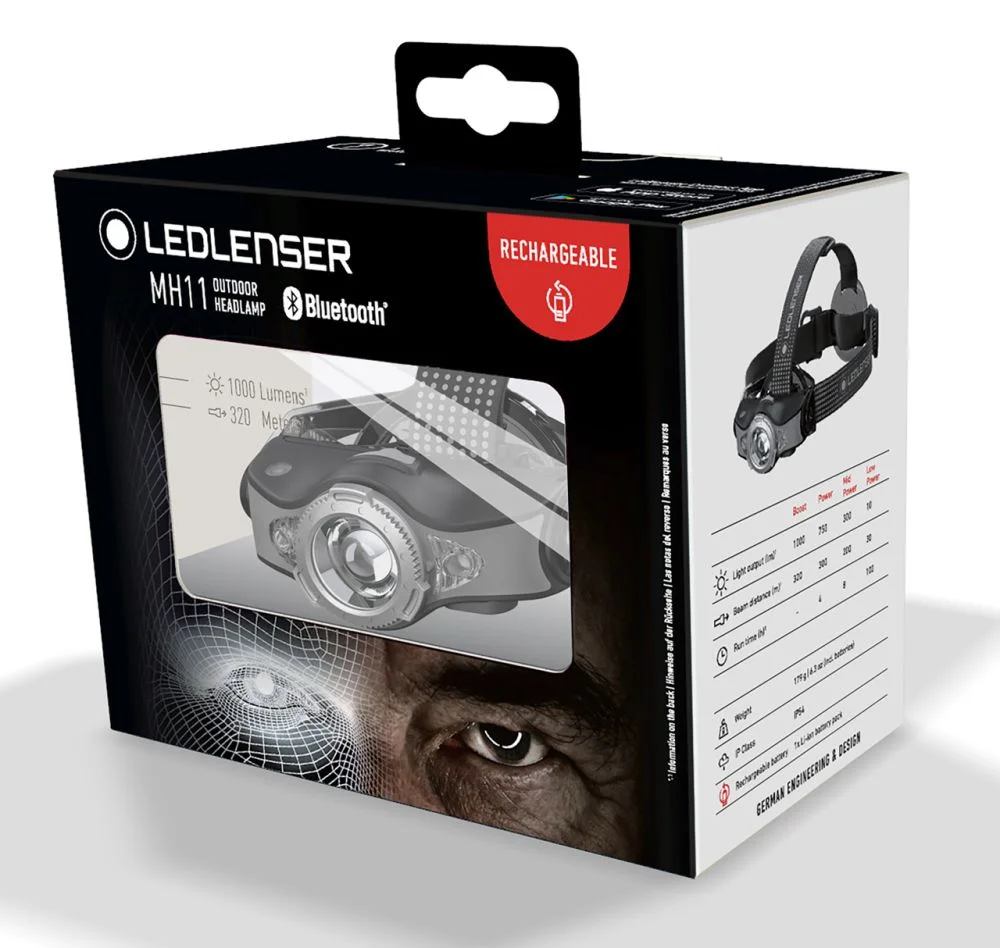 Latarka czołowa Ledlenser MH11 (500996) 1000 lum. czarna - widok 4