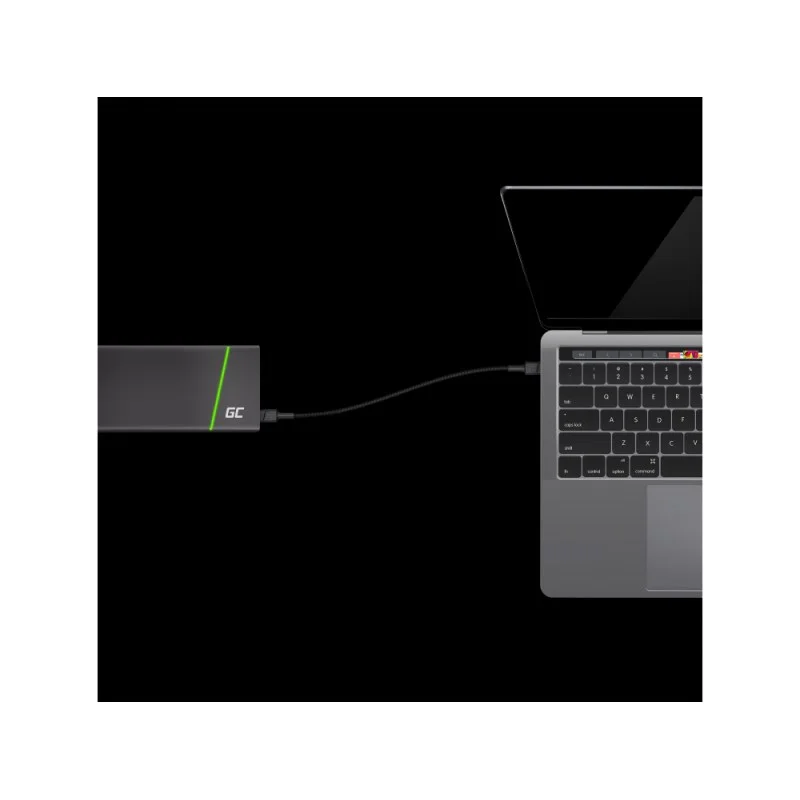 GREEN CELL KABEL KABGC31 GC POWERSTREAM USB-C - USB-C 30CM, POWER DELIVERY 60W, ULTRA CHARGE, QC 3.0 - widok 2
