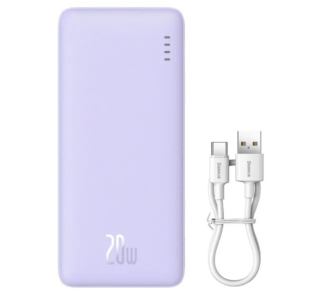 Powerbank BASEUS AIRPOW 20000MAH 20W (FIOLETOWY)