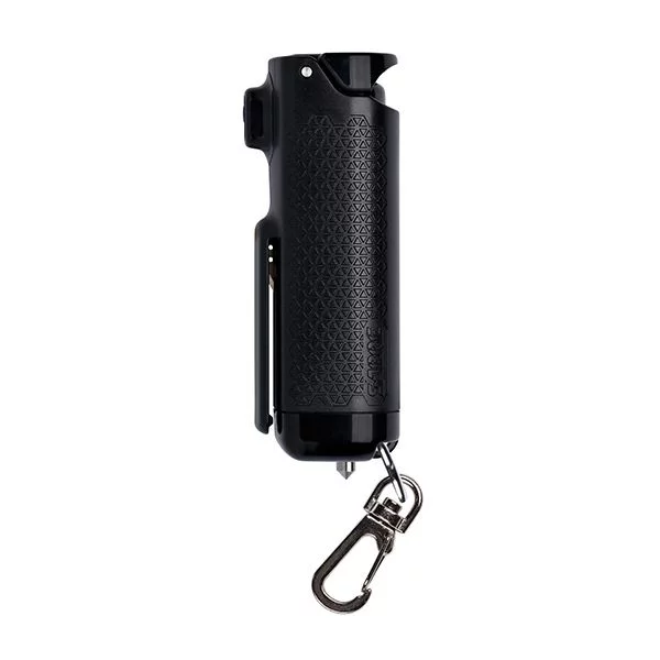 Gaz pieprzowy SABRE Red żel 15ml Safe Escape 3w1 AutoTool + wybijak do szyb i nóż do pasów - czarny (SE-BK-01)