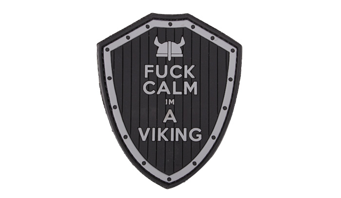 Naszywka 3D - F*ck Calm - Czarny - 101 Inc.