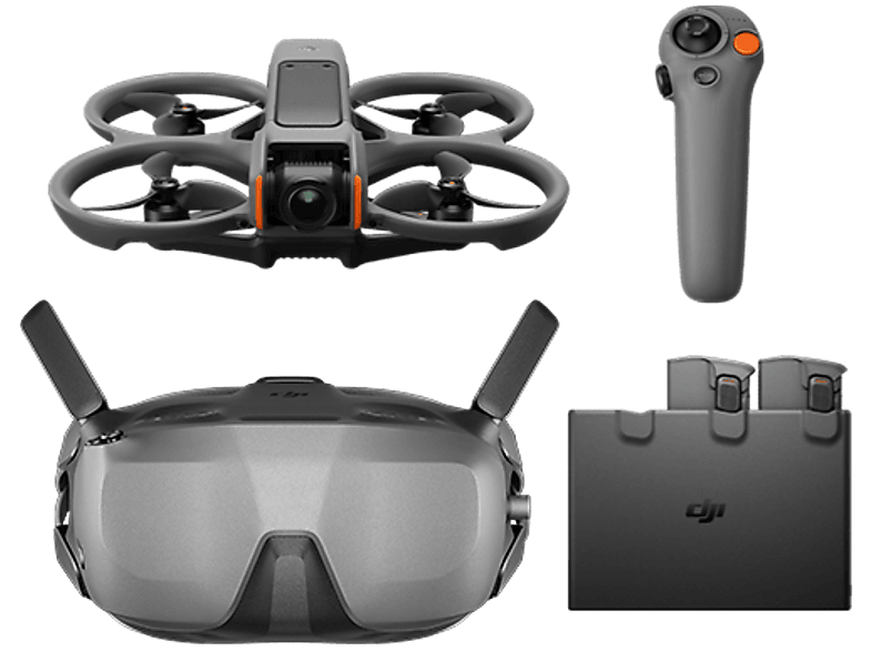 Dron DJI Avata 2 Fly Smart Combo (Trzy akumulatory) Czarny