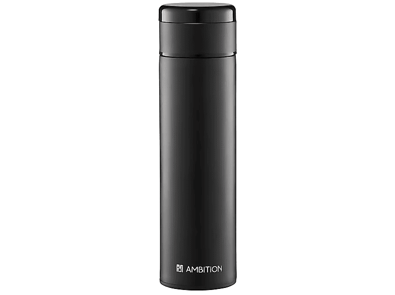 Butelka termiczna AMBITION Indi ze stali nierdzewnej 420ml Czarny