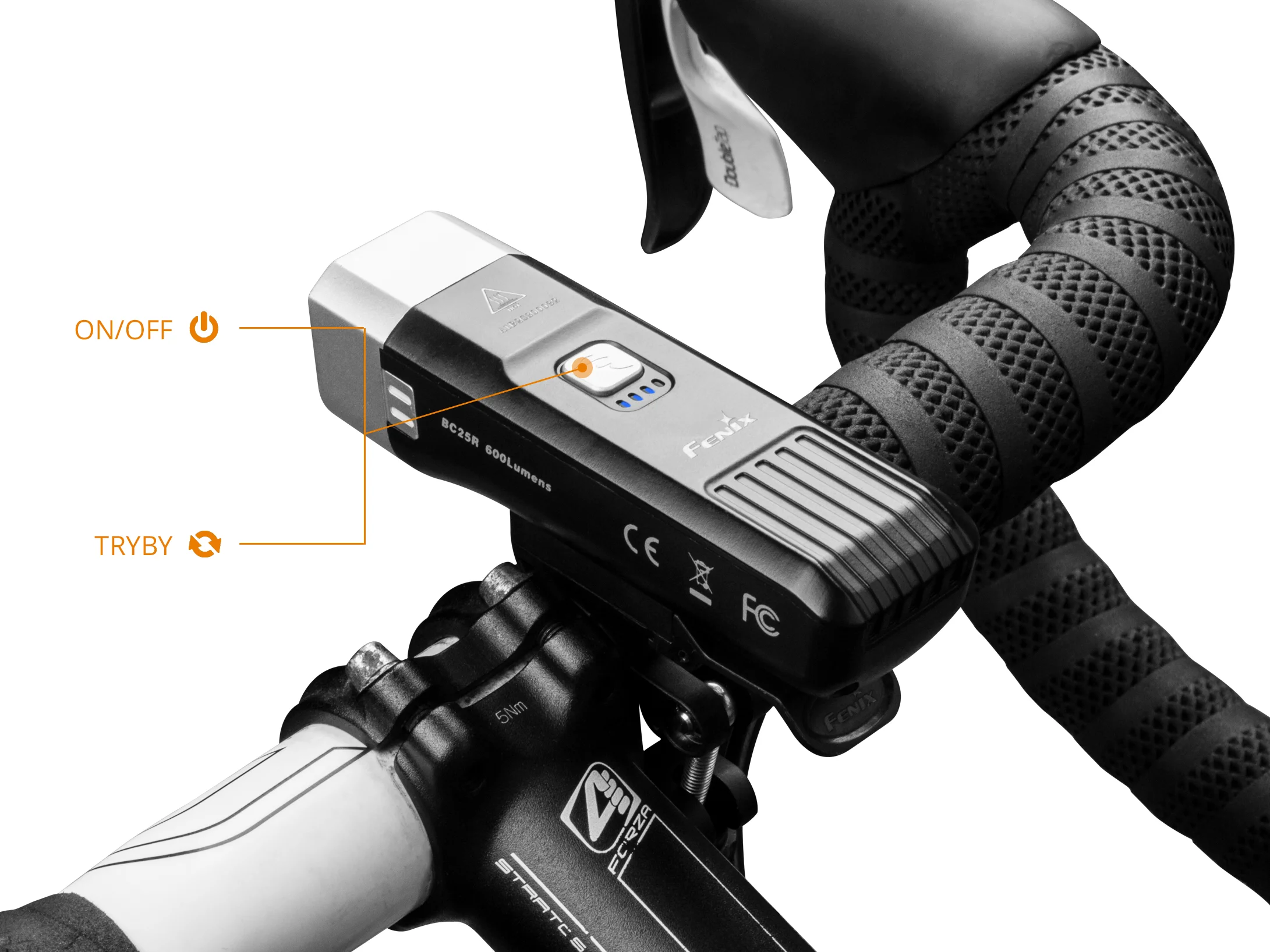 Latarka rowerowa Fenix BC25R (BC25R) - widok 2