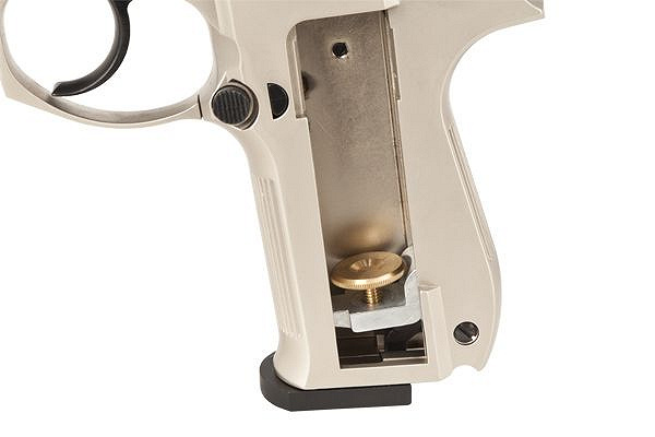 Pistolet wiatrówka WALTHER CP88 8-strzał. CO2 4,5 mm Kompensator Nikiel (416.00.08)