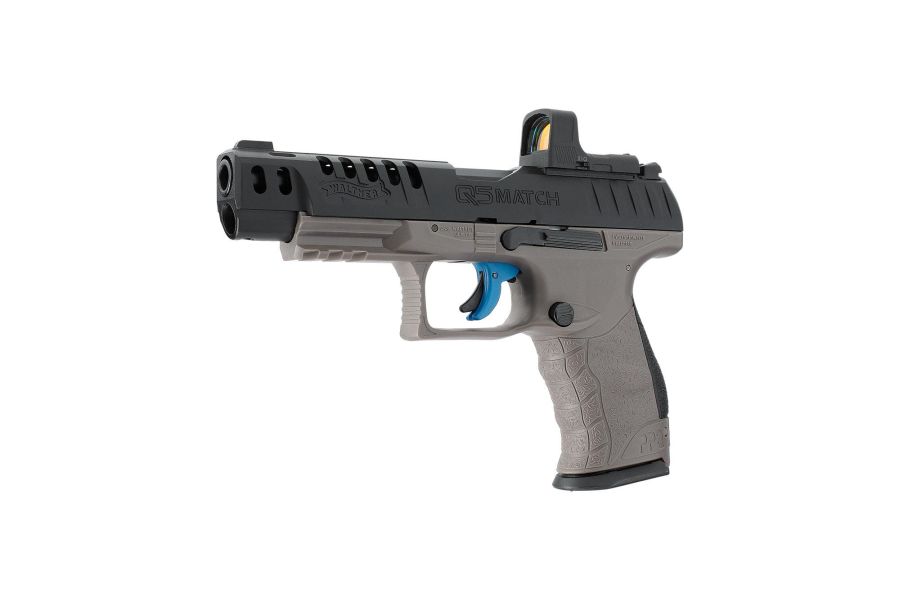 Pistolet wiatrówka WALTHER Q5 Match 5" Combo 21-strzał CO2 4,5 mm Diabolo (5.8160)