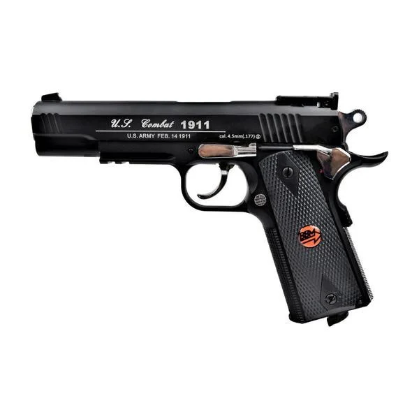 Pistolet wiatrówka BRUNI 816 US Combat kal. 4,5 mm BB, 20-strzałowy CO-2, do 17J