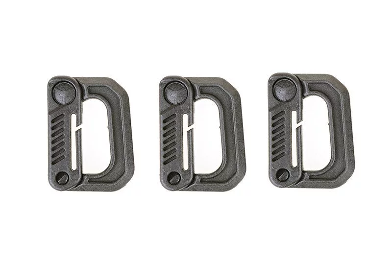 Zestaw 3 klamer typu Grmlock - czarny (FMA-31-008563)