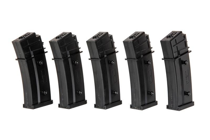 Zestaw 5 magazynków ASG Mid-Cap na 120 kulek do replik G36 (SPE-05-025711) SPECNA ARMS