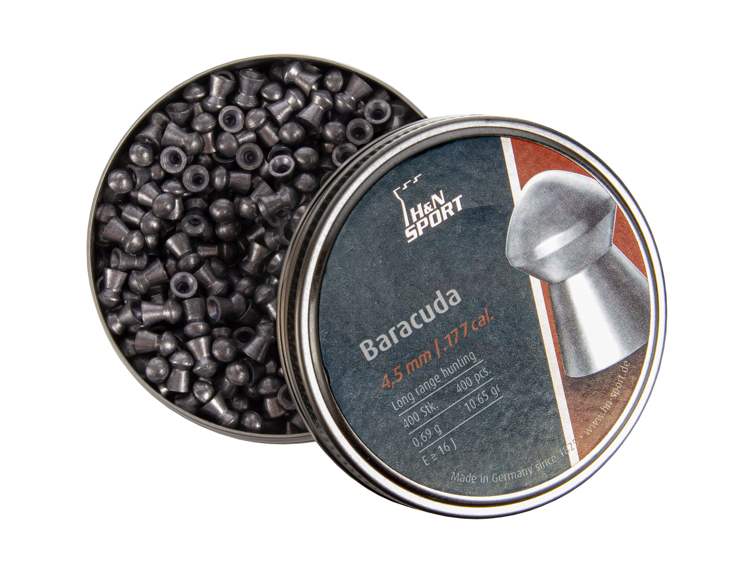 Śrut 4,5 mm Diabolo H&N Baracuda 400 szt. półokrągły HAENDLER & NATERMANN - widok 3