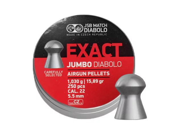 Śrut 5,51 mm Diabolo JSB Exact Jumbo 250 półokrągły (546246-250) - widok 2