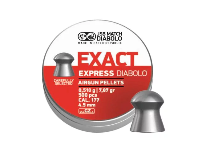 Śrut 4,52 mm Diabolo JSB Exact Express 500 półokrągły (546257-500) - widok 2