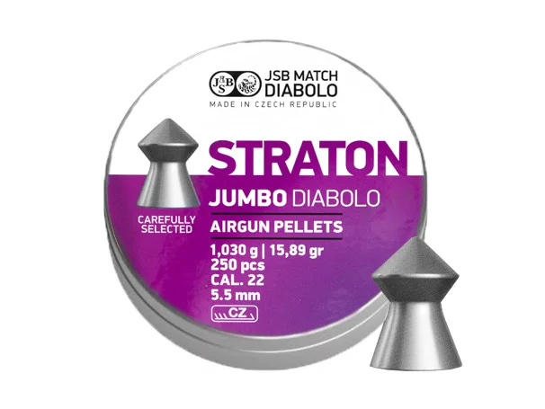 Śrut 5,5 mm Diabolo JSB Jumbo Straton 250 szpiczasty (546238-250) - widok 2
