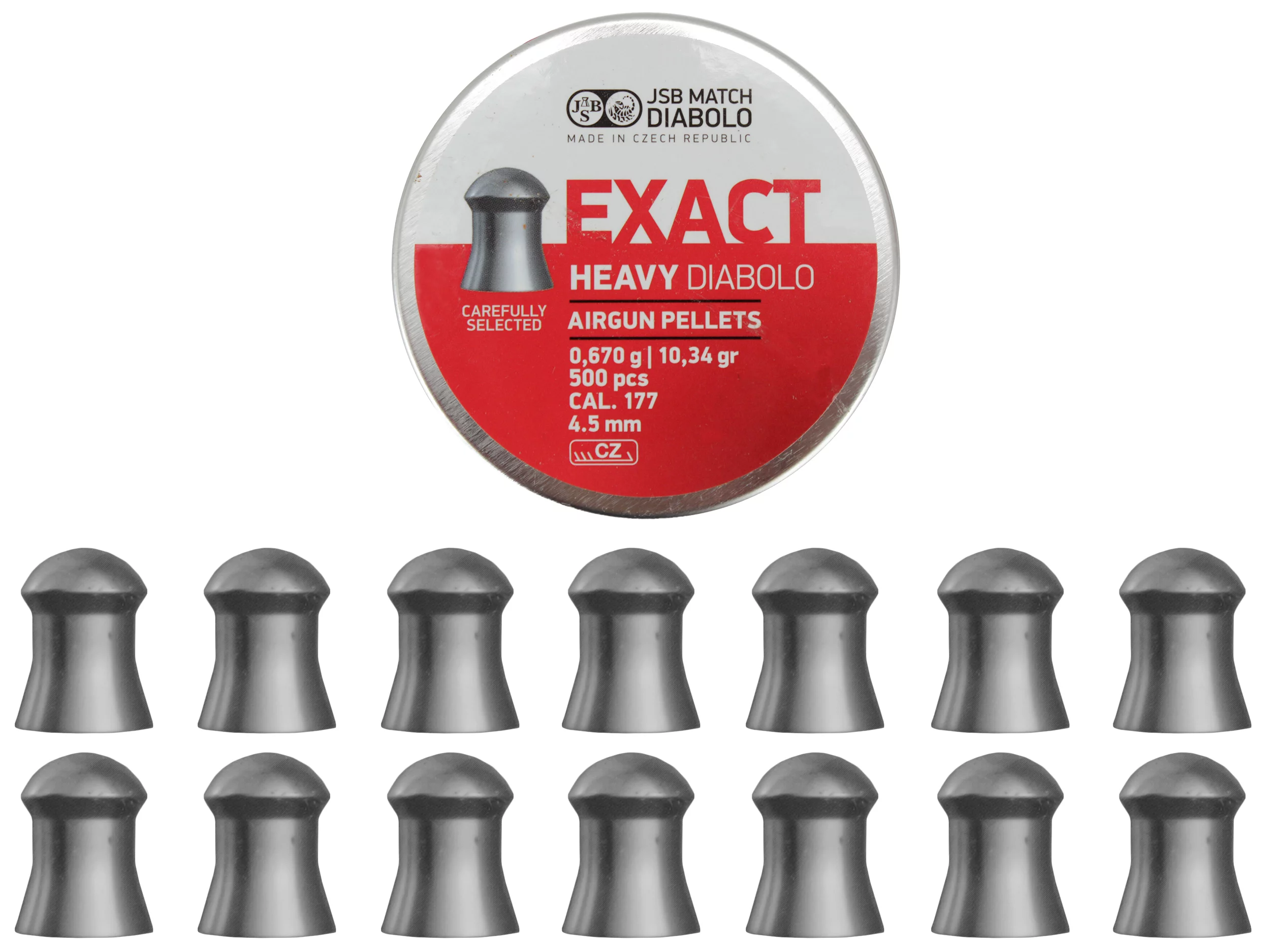 Śrut 4,52 mm Diabolo JSB Exact Heavy 500 półokrągły (546267-500)