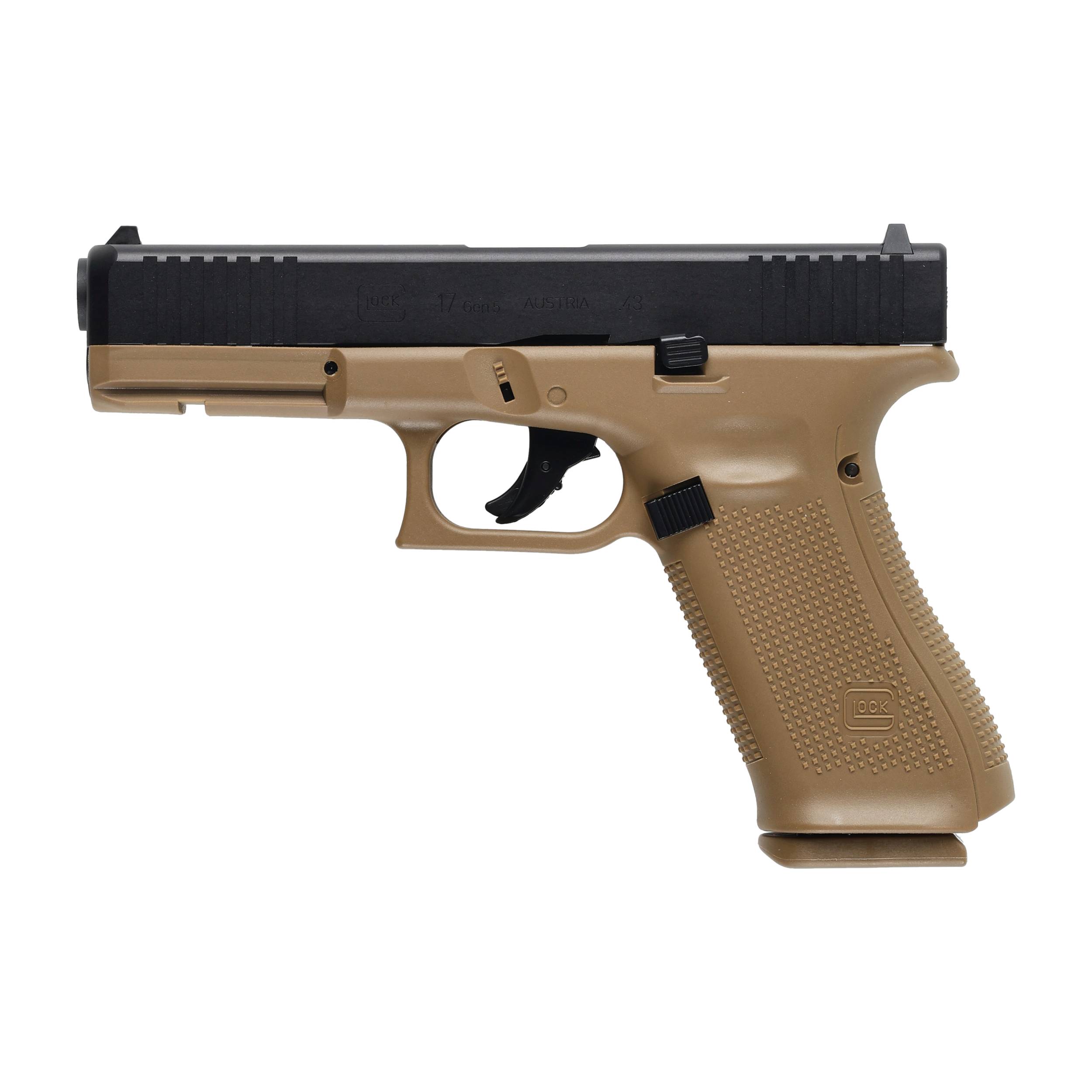 Pistolet na kule gumowe Glock Gen 5 T4E .43 CO2 coyote (211.00.04)