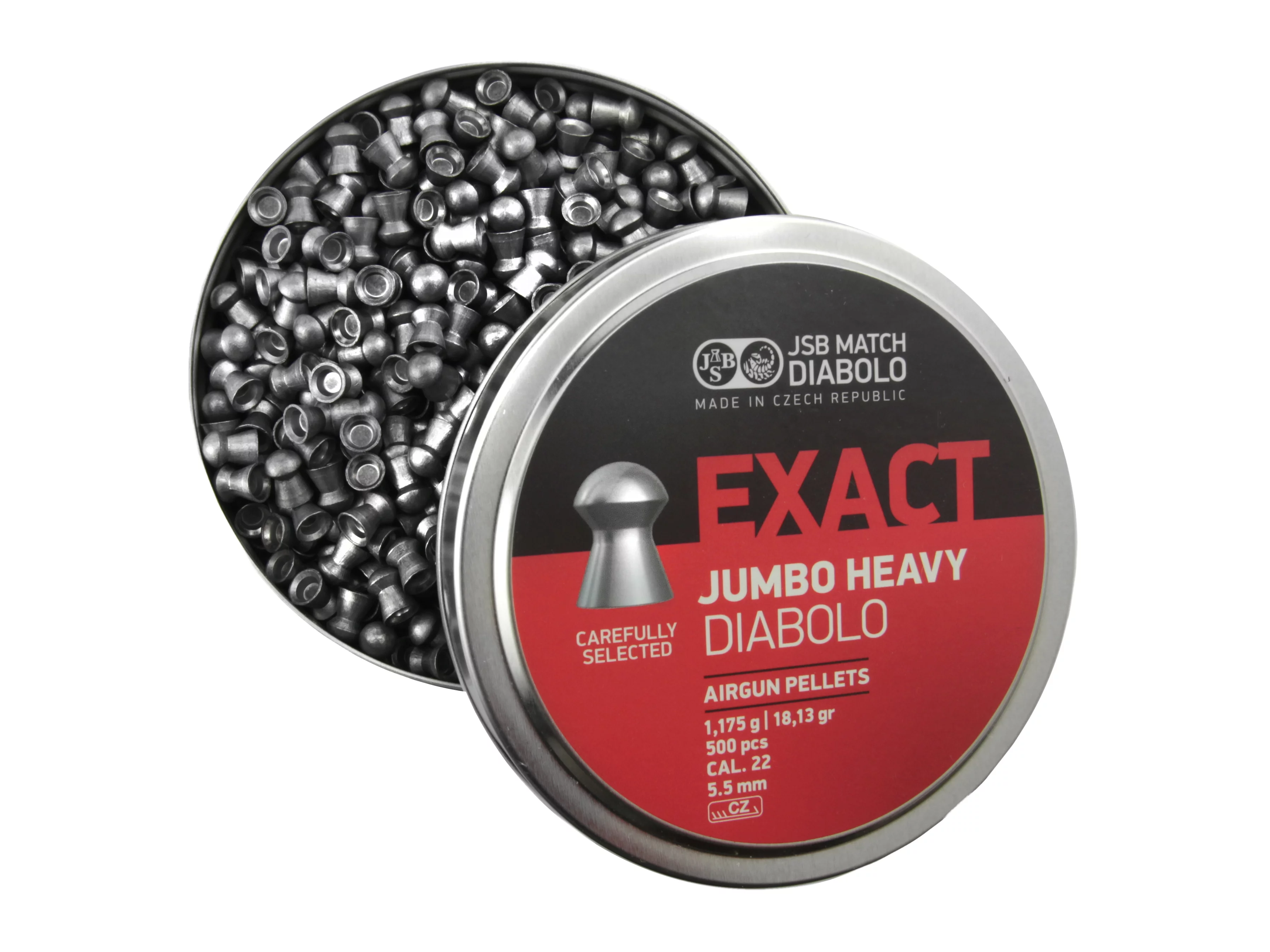 Śrut 5,52 mm Diabolo JSB Exact Jumbo Heavy 500 półokrągły (546287-500) - widok 3