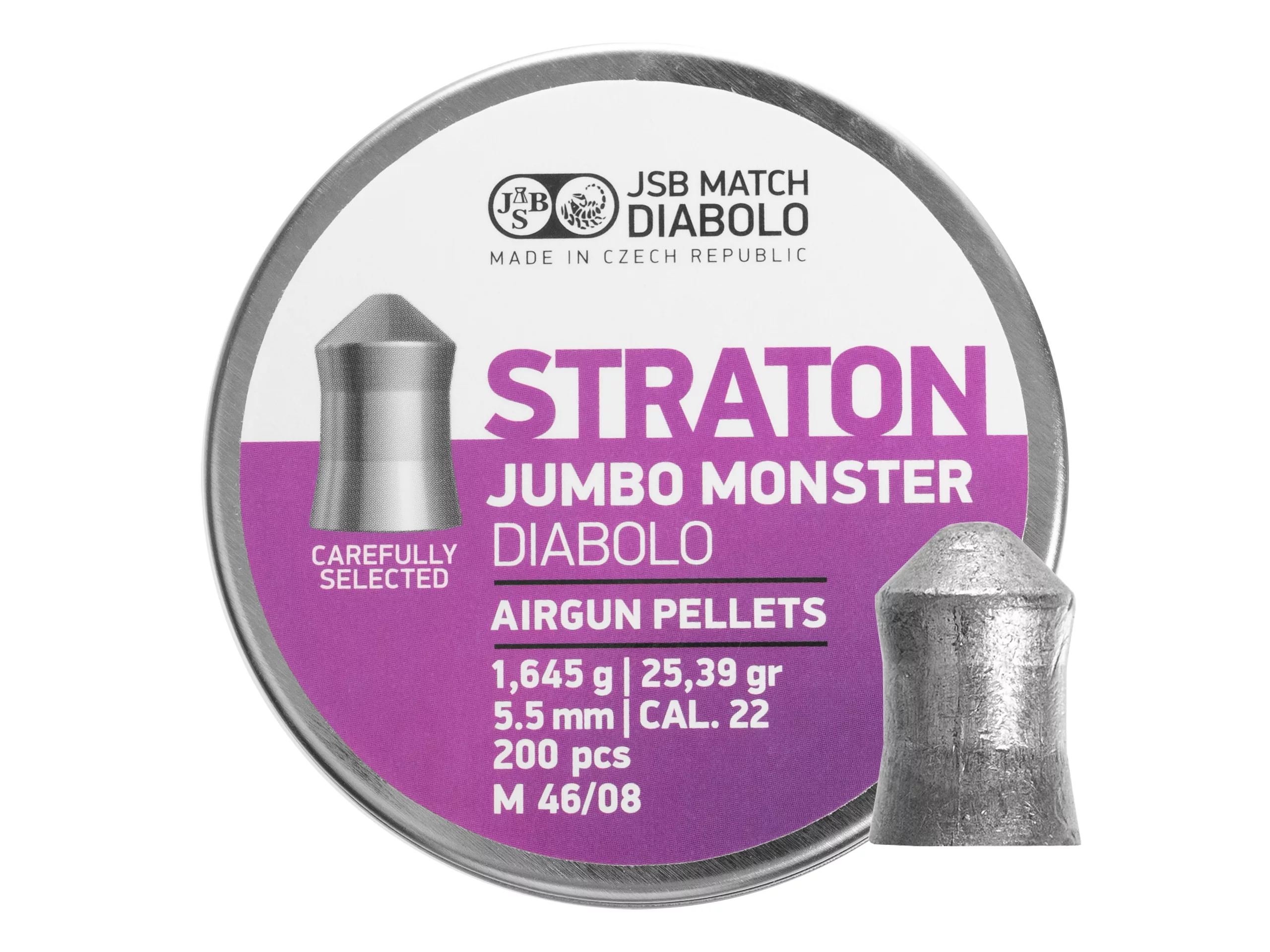 Śrut 5,51 mm Diabolo JSB Jumbo Monster Straton 200 mieszany (546289-200)