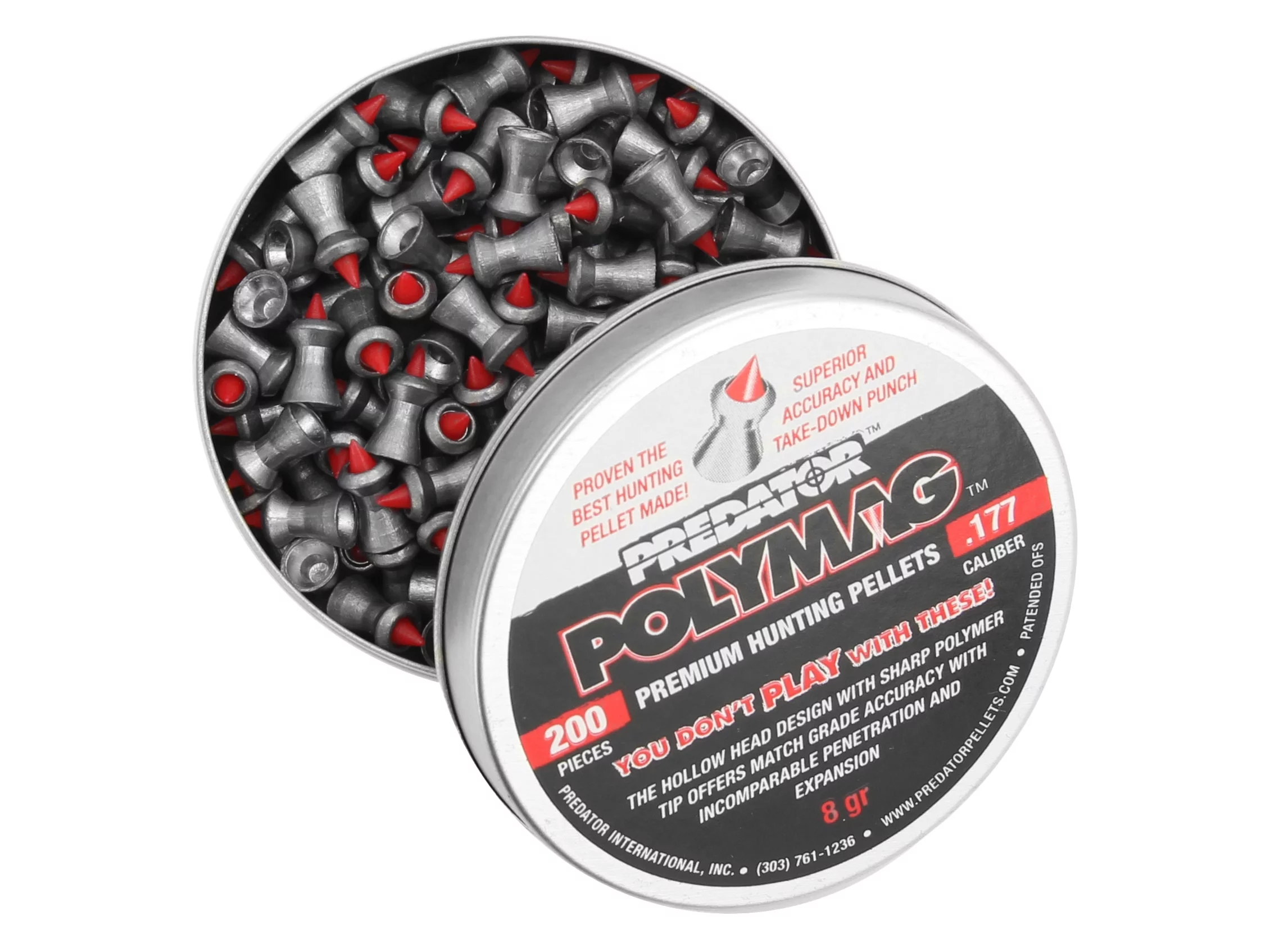Śrut 4,5 mm Diabolo JSB Polymag Predator 200 szt. szpiczasty (1001-01-200) - widok 3