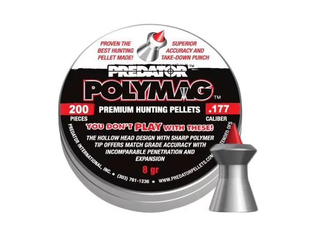 Śrut 4,5 mm Diabolo JSB Polymag Predator 200 szt. szpiczasty (1001-01-200) - widok 2