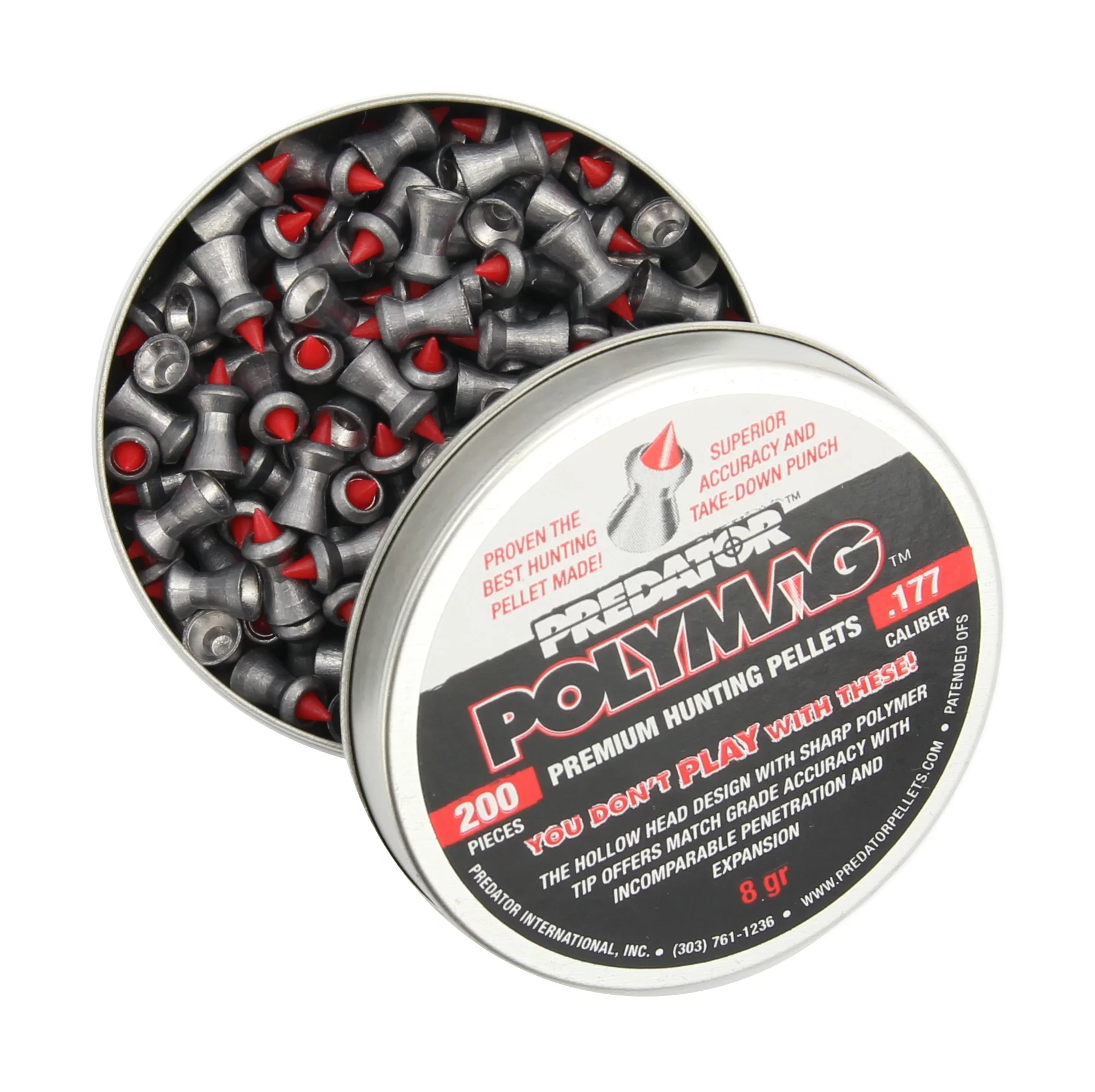 Śrut 5,5 mm Diabolo JSB Polymag Predator 200 szpiczasty (1002-01-200) - widok 4