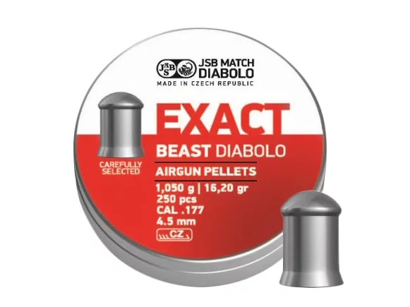 Śrut 4,52 mm Diabolo JSB Exact Beast 250 półokrągły (546279-250) - widok 2