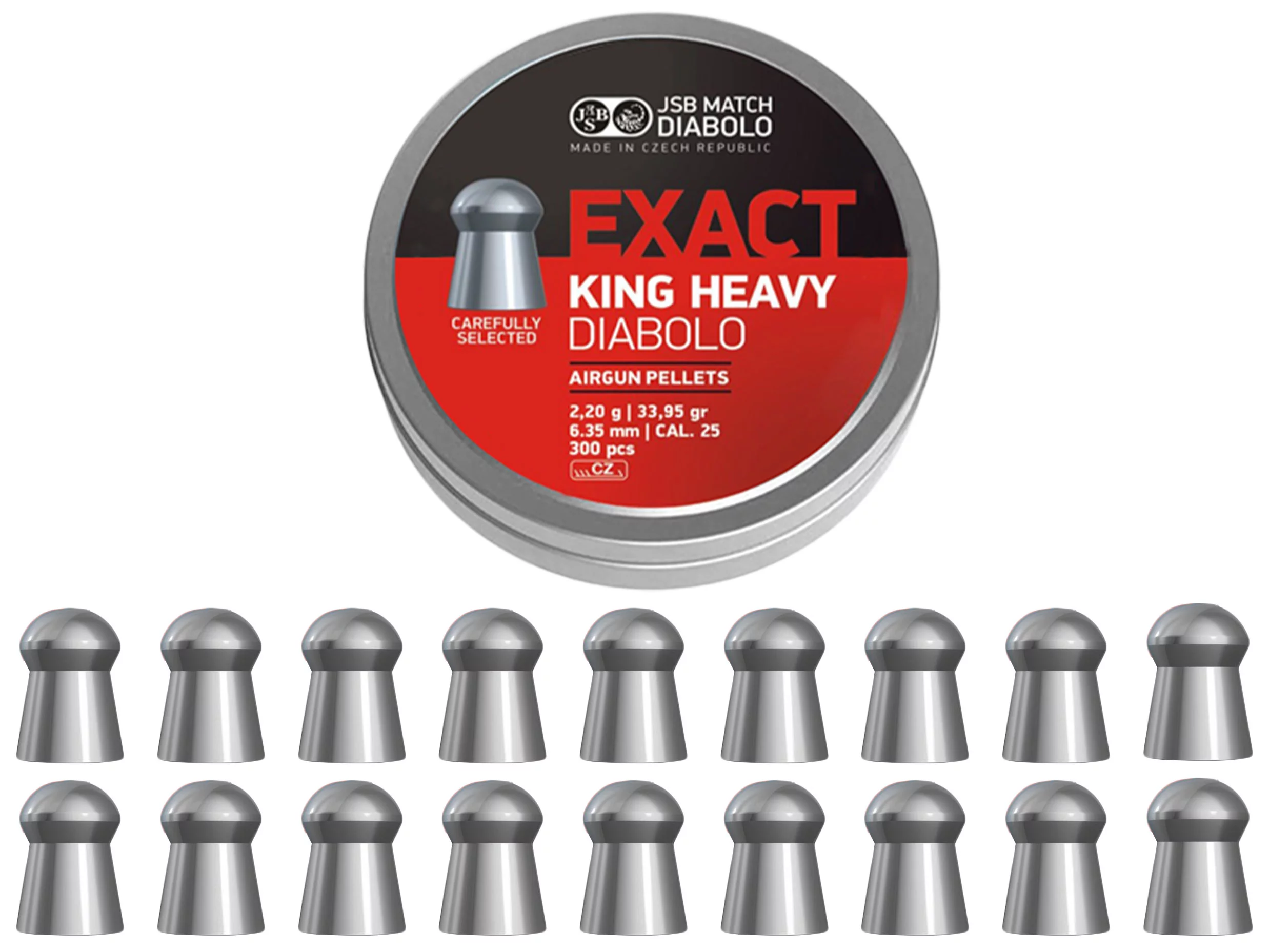 Śrut 6,35 mm diabolo JSB Exact King Heavy 150 (546398-150*) - widok 2