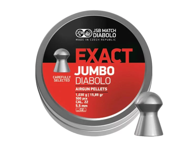 Śrut 5,5 mm Diabolo JSB Exact Jumbo 500 półokrągły (546245-500)