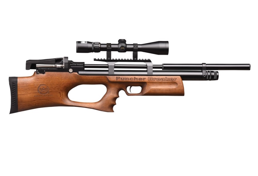 Karabinek wiatrówka KRAL PUNCHER BREAKER WS Silent 4,5 PCP-drewno (KPBWS45) ekp<17J