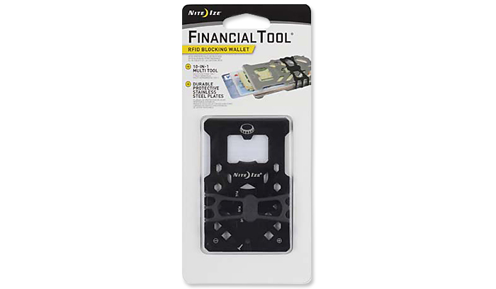 Multitool Nite Ize FinancialTool RFID Blocking Wallet - Czarny - FMTR-01-R7