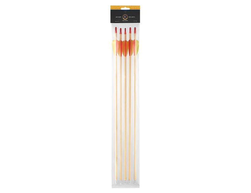 Strzały drewniane 29" Poe Lang Black Point (VD-002A-B3) - zestaw 5 sztuk