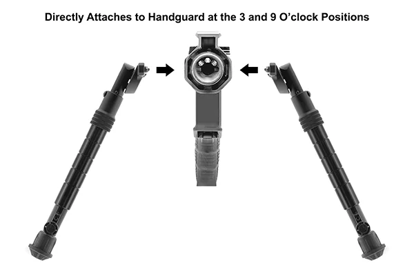 Bipod Leapers składany Recon Flex 8-12" M-LOK (TL-BPDM02) - widok 5
